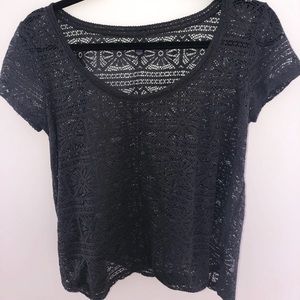 Grey a&e see through shirt